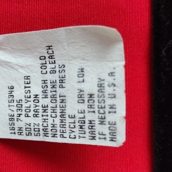 Tina Barrie Vintage Red V-Neck Button Front Long Sleeve Classic Length Blazer - Picture 8 of 12